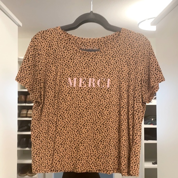 Anthropologie Merci Spotted Graphic Tee - Picture 3 of 5